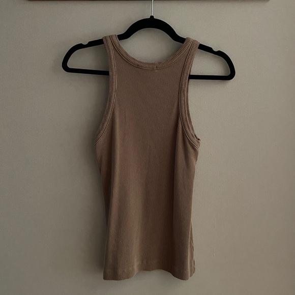 AGOLDE Ribbed Scoop Armhole Tank - Picture 3 of 5